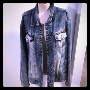 Jean jacket for fall weather
